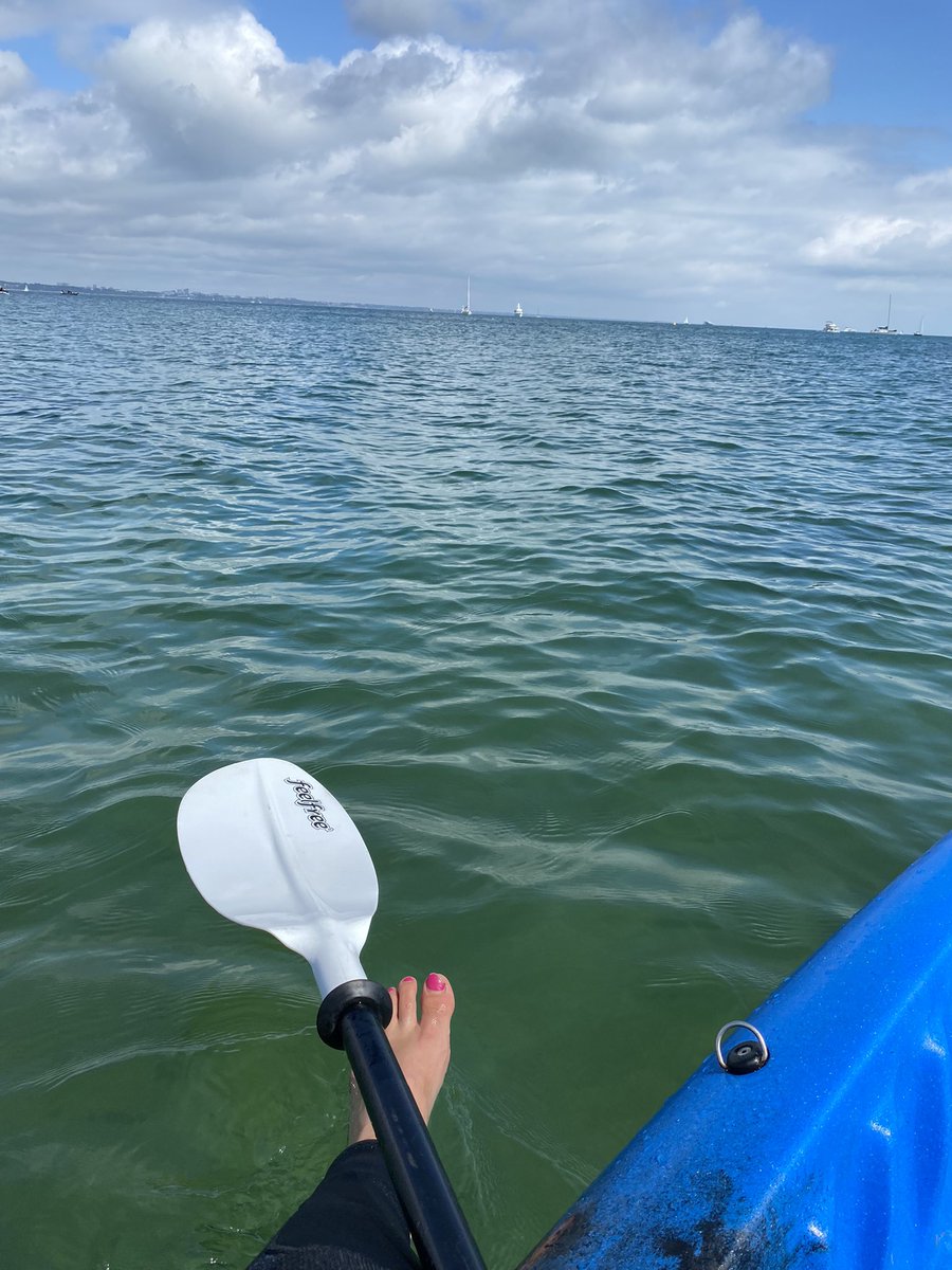 MelRheum's tweet photo. #AHPsActive #AHPActiveChallenge paddle-boarding and kayaking round “Old Harry’s Rock” https://t.co/OZV5hbsxO9