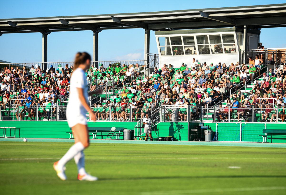 Mean Green Nation,
Over 1,000 of you packed the stands last week for an exhibition! Our season opener is this Friday at 7pm at home! Let's do it again and show why we own one of the nation's top grounds!

Thank you for the amazing support!

𝒮𝒾𝓃𝒸𝑒𝓇𝑒𝓁𝓎,
𝒰𝒩𝒯 𝒮𝑜𝒸𝒸𝑒𝓇
