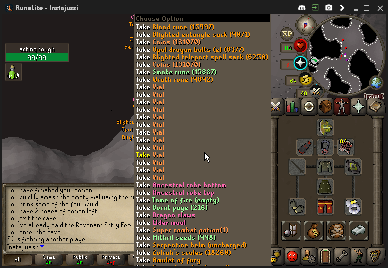 Jokuyurt's tweet photo. Three Wild Might assasins excute @RhysOSRS for +250M during summer holiday. #WM https://t.co/offPX8LsVG