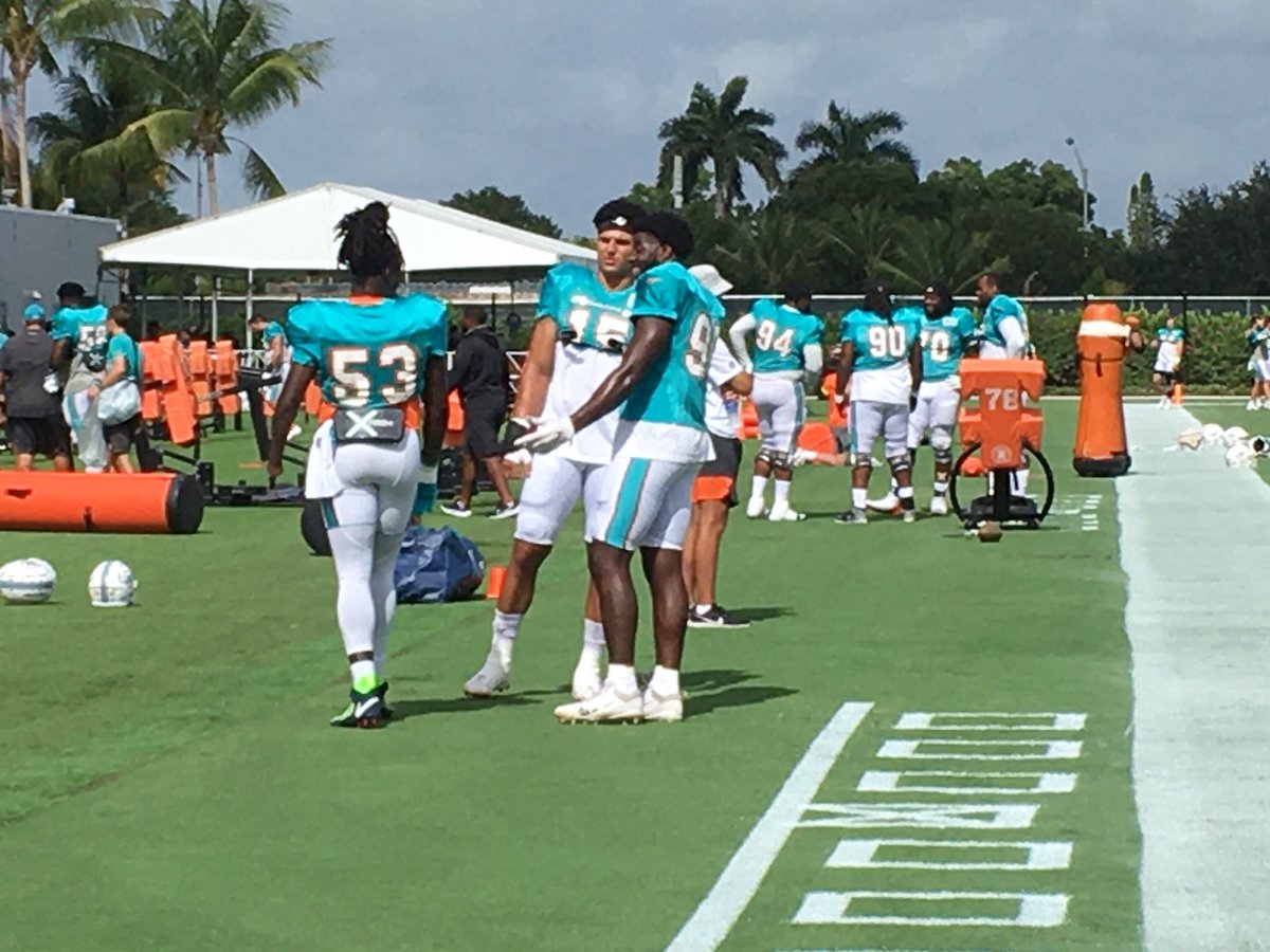 finatic1972's tweet photo. Beautiful day at @MiamiDolphins #TrainingCamp #tuaday #FinsUp #DolphinsTwitter @ian693_ https://t.co/hLSEcIXpfk