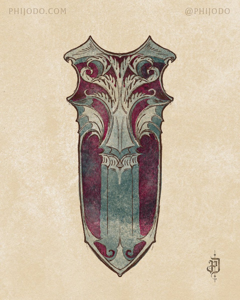 Little bit o' Alucard shield inspired shield design
🦇🏰🌘

#castlevania #armordesign