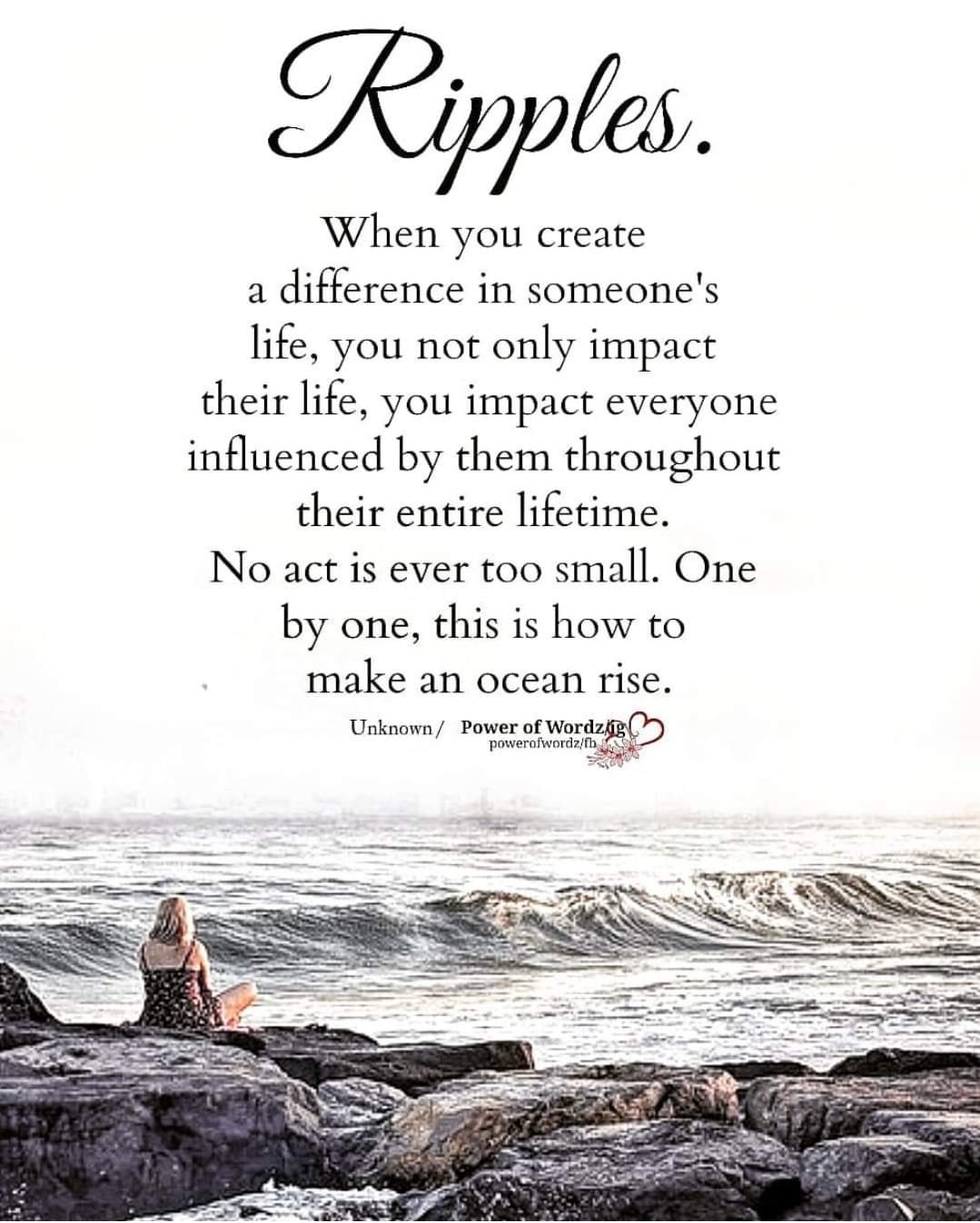 Life Ripples Great Ripples Quotes Step Into A New Day WHY NOT IMPACT