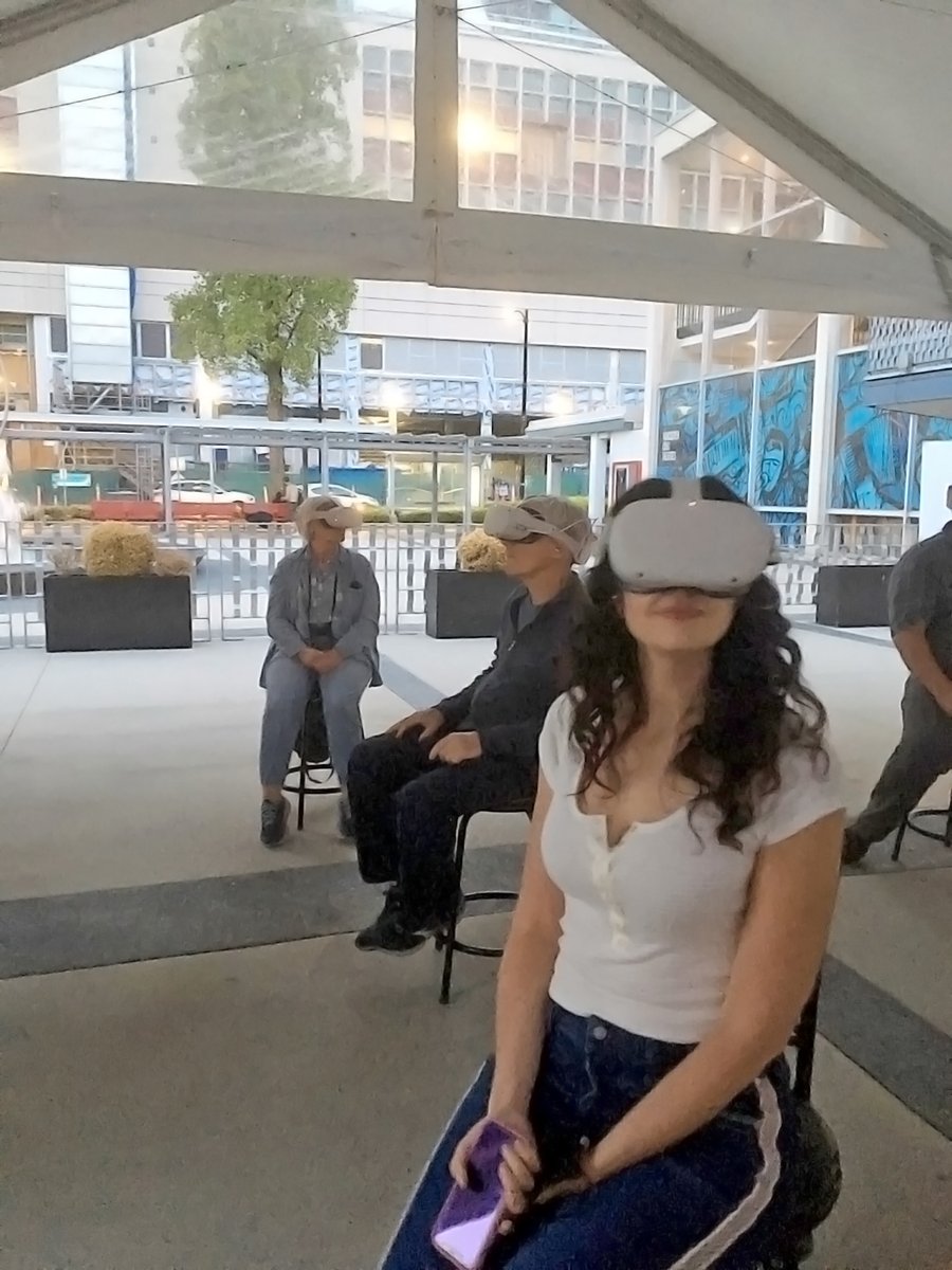 Great launch last night in DT Van! <a href="/L_Mennell/">Laura Mennell</a> is a fan of our VR and the importance of protecting salmon! Thx to our location &amp; BC summer tour partners <a href="/Concert/">Concert</a> <a href="/makewaytogether/">MakeWay</a> #GlasswatersFoundation <a href="/PSF/">PACIFIC SALMON FOUNDATION</a> <a href="/MetroVancouver/">Metro Vancouver</a> <a href="/REFBC/">Real Estate Foundation of BC</a> <a href="/downtownvan/">Downtown Van</a> <a href="/Vancivictheatre/">Vancouver Civic Theatres</a> &amp; QE Theatre!