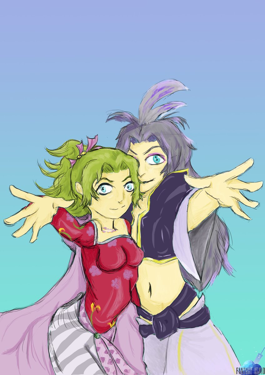 FantasyCloudnet's tweet photo. Va de brujos y brujas la cosa (en honor al Terraja o cómo seguir practicando estilos y poses...)
#art #fanart #FinalFantasy #FinalFantasyVI #FinalFantasyIX #FFVI #FFIX #FF6 #FF9 #FinalFantasy6 #FinalFantasy9 #Terra #Kuja #FFDissidia #DissidiaFF #クジャ #ティナ #DissidiaNT https://t.co/jlNEz6SynG