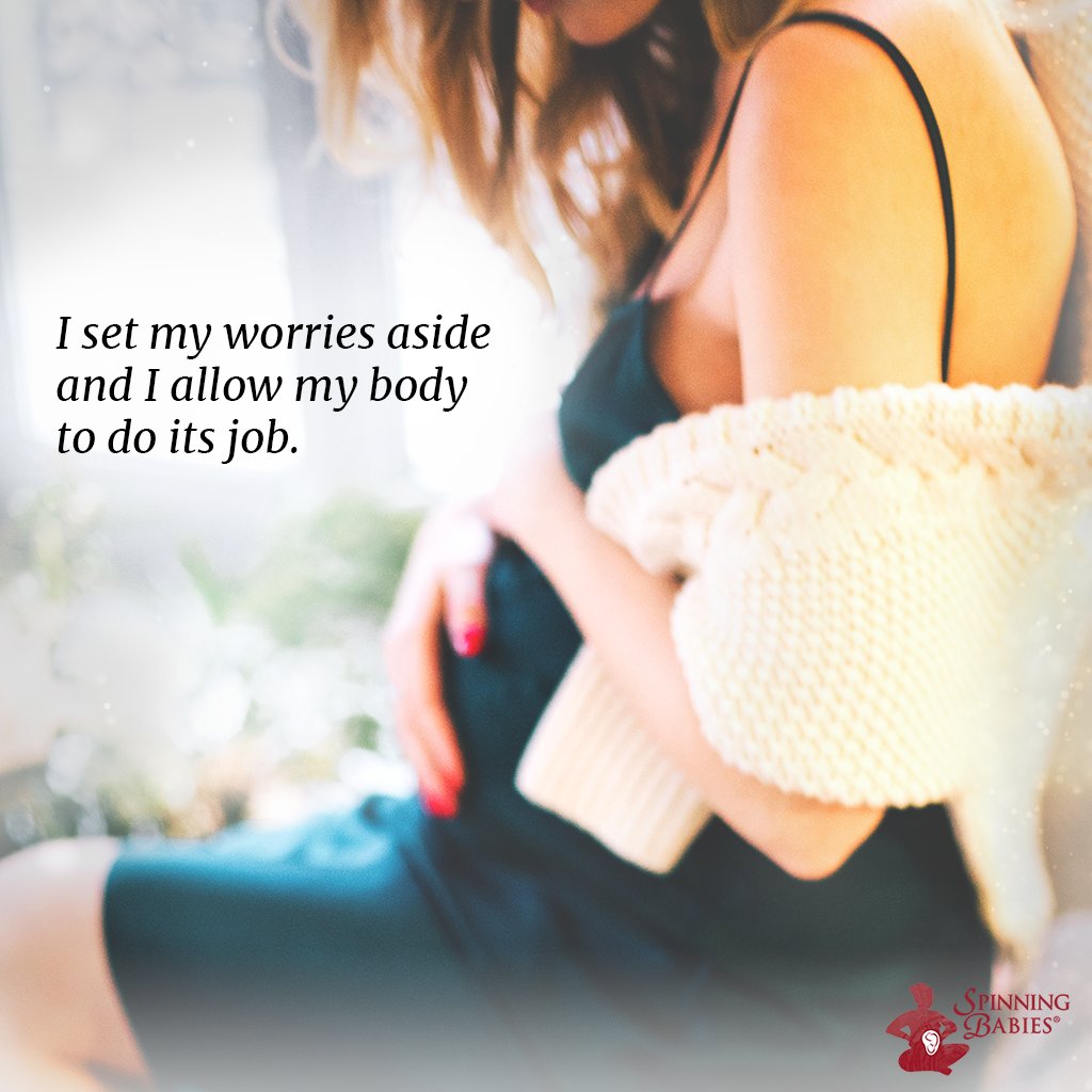 "I set my worries aside and I allow my body to do its job."