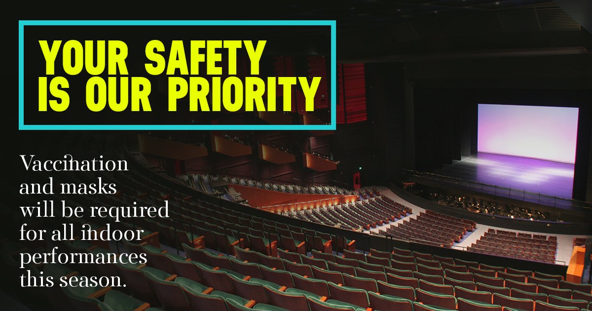 We're joining several Seattle performance organizations including @seattlesymphony @PNBallet @5thAveTheatre @ACTtheatre @seattlerep @Village_WA in requiring masking and vaccinations or negative COVID-19 testing to ensure a safe and successful return of the Seattle area arts.