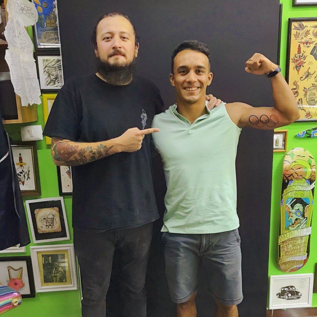 JuanCelaya's tweet photo. Forever on my skin! 😍🇲🇽 mil gracias #rolee estas bien cabrón! 
.
.
.
#oly #olympics #tattoo #tokyo2020 https://t.co/TkvgWT4KGQ