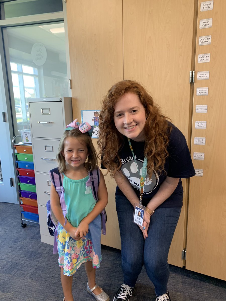So grateful &amp; excited for our Kindergartener starting at <a href="/BryantElem/">Bryant Elementary</a>  w/ the amazing <a href="/MsCrowKinder/">Ms. Crow’s Class</a>
#bengalpride <a href="/jennphilley/">Jennifer Philley</a>