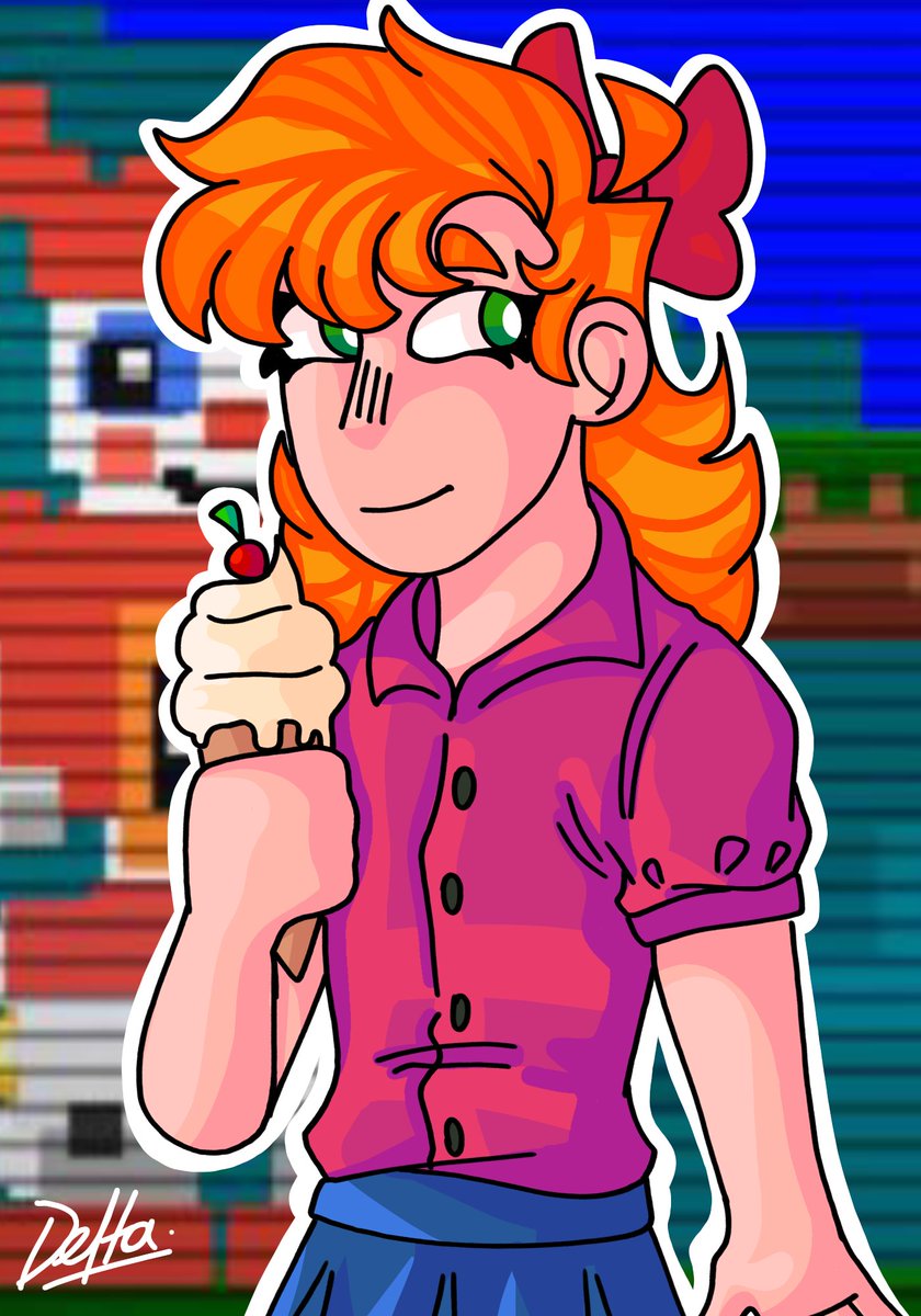 Ech0Draws's tweet photo. "daddy Is not watching" 
.
.
.
Alguien dígale que un helado le quita la vida 👺👎
En fin espero que les guste el dibujo
#ElizabethAfton #Afton #Aftonfamily #fnaffanart #fnafsl #FNAF https://t.co/o6vFeSqmHs