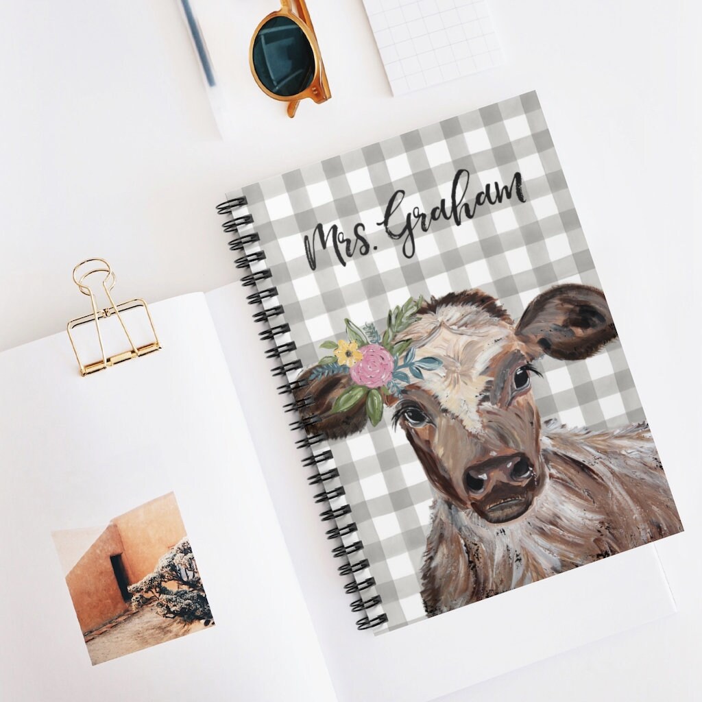 ginsden's tweet image. Sleek sellouts! 🤓. Order Cow Spiral Notebook. Personalized. at $23.75 from l.outfy.com/ezYkM #PersonalizedJournal #CustomNotebook