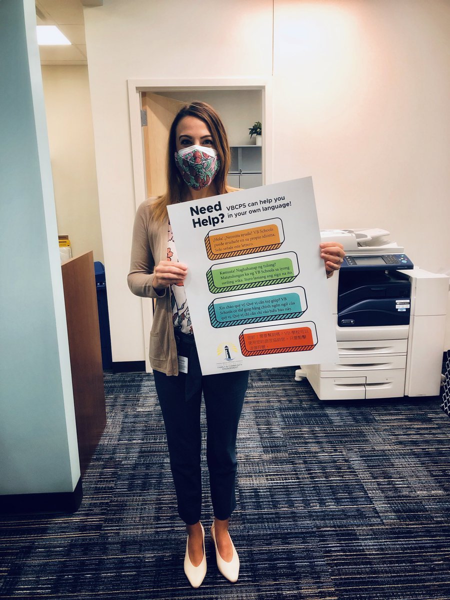 I am so excited to share that these posters will be headed to every VB school in the coming weeks! Multilingual signage was one of my first goals when I joined FACE and it’s amazing to see it becoming a reality! #LanguageAccess