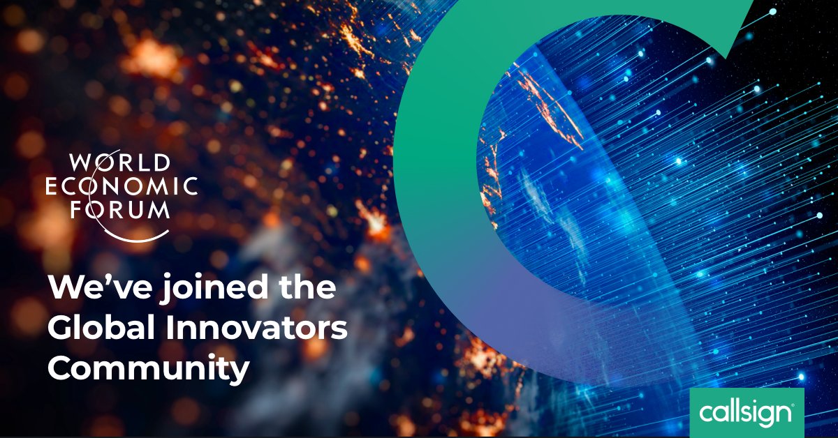 We're excited to announce Callsign has been invited by <a href="/wef/">World Economic Forum</a> to join its Global Innovators Community; a group of the world's most promising start-ups and scale-ups that are at the forefront of technological and business model innovation. okt.to/8cKAYL #technology