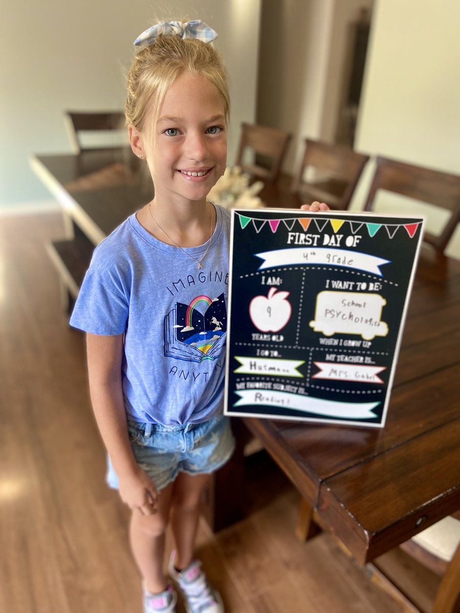 And just like that I have a 4th grader!