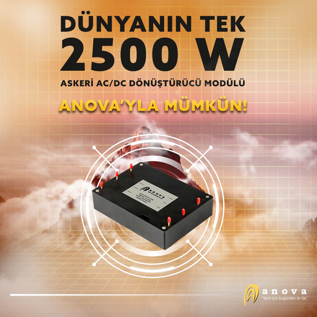 anova_arge's tweet photo. Dünyada tek 2500W gücünde AC/DC Dönüştürücü Modülü’nü 6. Hall de yer alan Anova standını ziyaret ederek inceleyebilir, ürünümüz hakkında bilgi alabilirsiniz. #anovaarge #acdc #converter #2500W https://t.co/MoUmtJgbX3