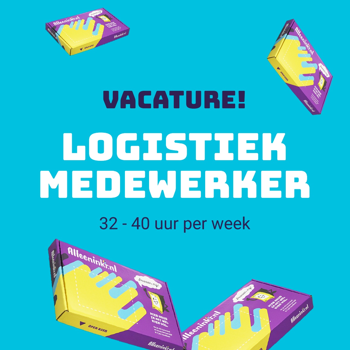 VACATURE - Bij Alleeninkt.nl zijn we op zoek naar een inpak topper die ons magazijn komt versterken! 💪

Benieuwd? ⏩: bit.ly/3y0obCt