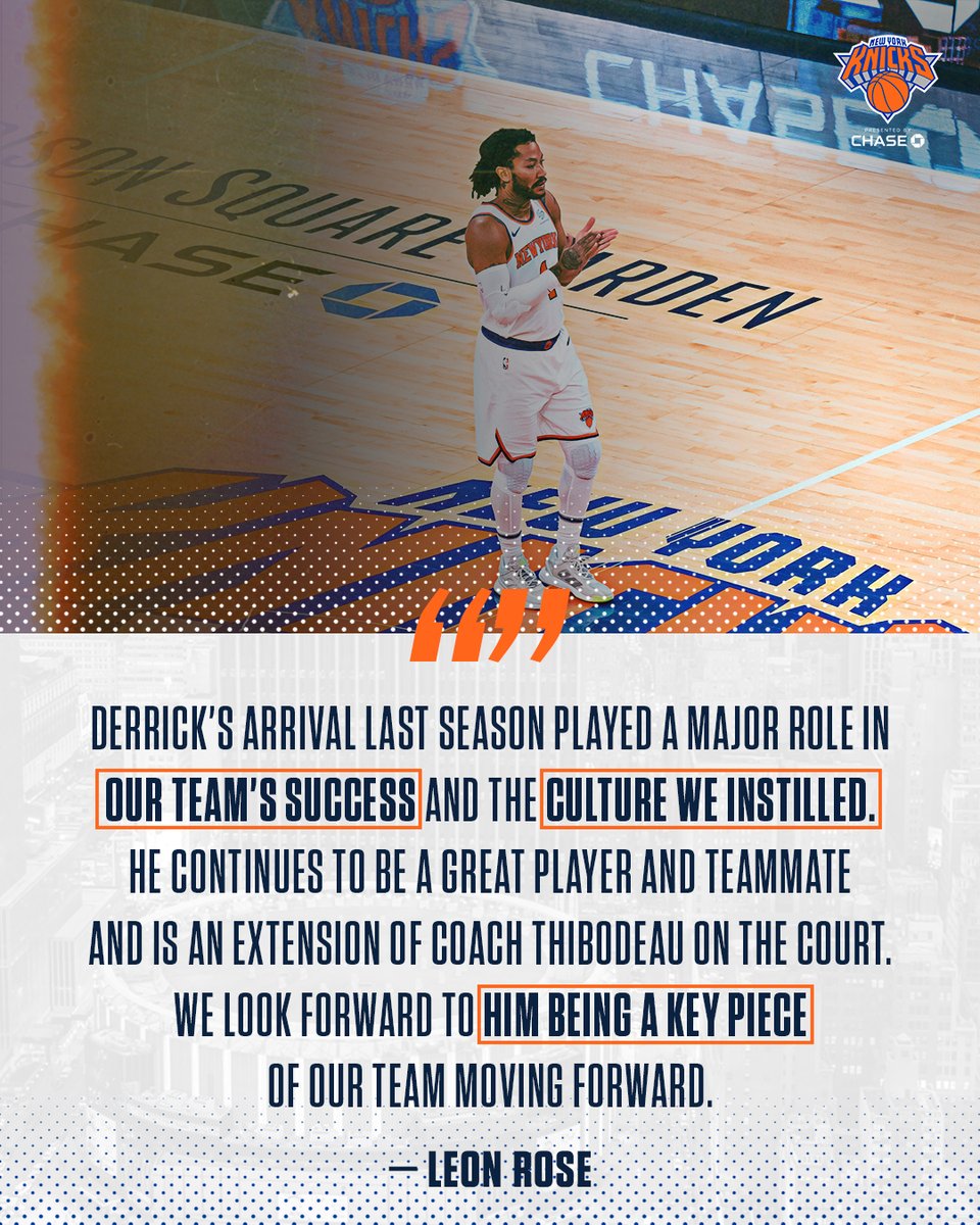 nyknicks's tweet image. A special player. A special city. Let's run it back 🌹