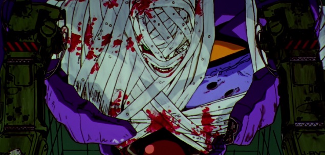 RAFFIKYX's tweet photo. De la serie original de Evangelion me encanta el momento donde el Eva 01 está vendado por el daño que tuvo. Es como 'dude, es un robot, por qué lo vendas? repáralo!' Pero es cuando te queda claro que esas madres son orgánicas y son más que simples mechas.
Chingonería de serie. https://t.co/2VbmyfczeX