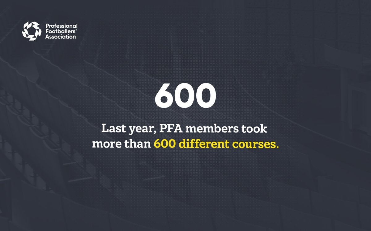 PFA's tweet photo. We support you through your playing career and beyond.
#ForFootballForLife
Want to gain qualifications and find a rewarding post-football career?
Find out more: https://t.co/SKrv7JCCDe https://t.co/XFcxGE1QRm