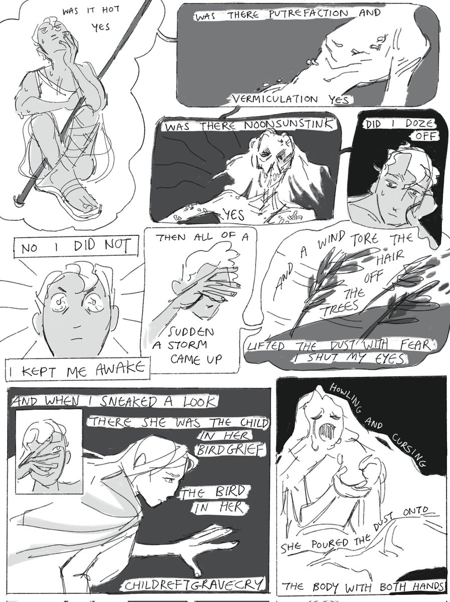 comic based on an excerpt from antigonick by anne carson ! #comics 