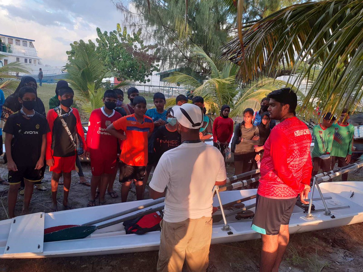 Rowmaldives's tweet photo. So exited to see 30 new young rowers.. 
@HudaShareef3 @DrFarahFaizal @guinbatten @imigen @KerryWard_L @Ahmadh_Hamza @AhmedMarzooq https://t.co/PjQtGabltg