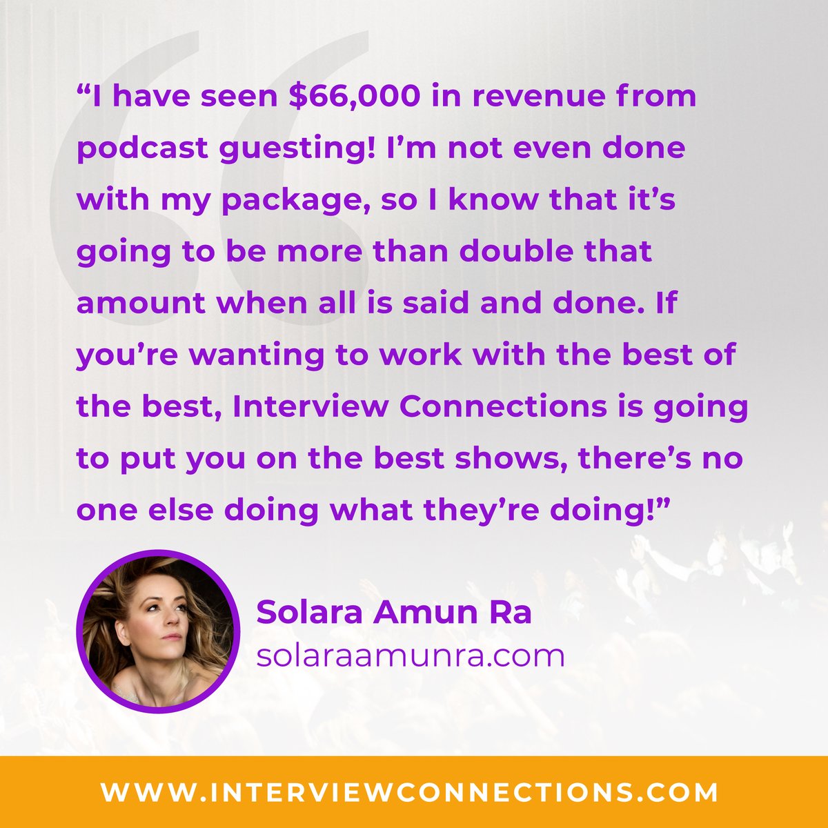 Solara knows the value of building solid relationships through the podcast community! ✨

📱 interviewconnections.com/book-a-call