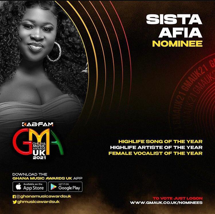 SlayNationGH's tweet photo. Vote for @sista_afia on Kab-Fam Ghana Music Awards UK
•Highlife Artiste Of The Year
•Female Vocalist of The Year
•Highlife Song Of The Year
Vote for Queen Solomon via the link >>> https://t.co/tjyYR1arvs #QueenSolomon https://t.co/GBPhw7WTxA