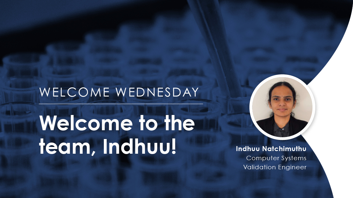 Hawkins_Point's tweet photo. We’re delighted to welcome Indhuu Natchimuthu to our #ProfessionalFamily! Indhuu joins our firm with over 10 years of #LifeSciences experience specializing in #ComputerSystemValidation and #compliance.

inatchimuthu@hawkinspointpartners.com

https://t.co/tTwf2kJIg9 https://t.co/vChCw8zPPT