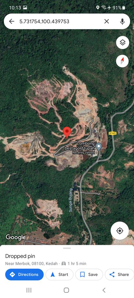 bauk_selat's tweet photo. @SinarOnline Saja ronda dalam google map, tak pasti sama ada kawasan dalam gambar ni tanah persendirian atau termasuk dalam kawasan hutan simpan. Mungkin kalau ada siapa yang tinggal di kawasan sana boleh jelaskan. https://t.co/mZDyG5Aukd