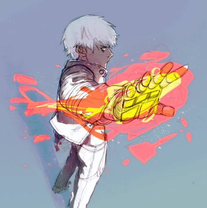 K' #SNK #KOF #格ゲーキャラ描こうぜ  #procreate #doodle #落書き 