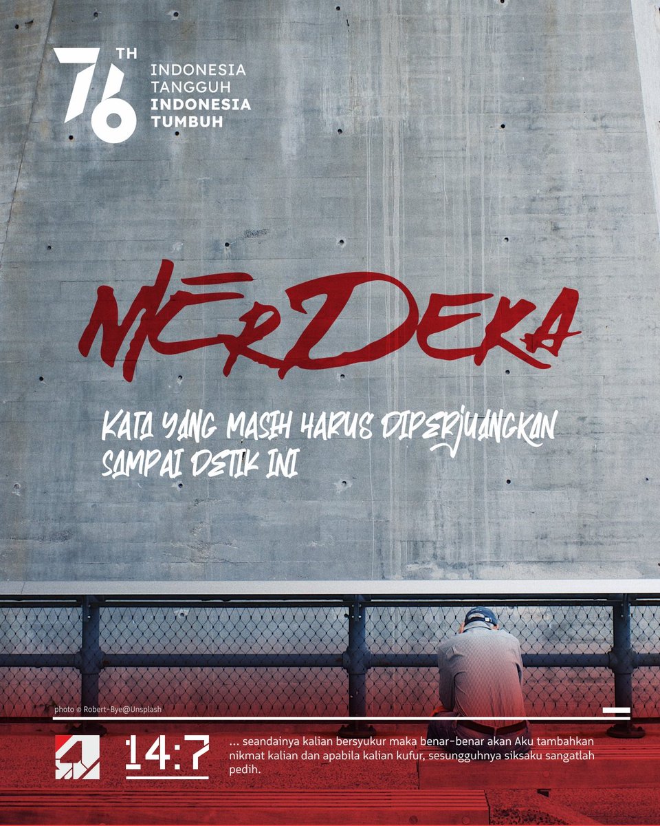 BENARKAH KITA SUDAH MERDEKA? Dan sekarang, orang-orang sedang "berlomba" untuk bisa merdeka sesuai versi masing-masing. #InspiratesID