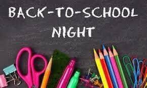 Can’t wait to see you at Back to School Night on Thursday, August 19, at 6:30!