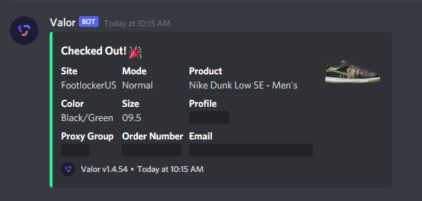 WeCooked's tweet image. Thanks @ValorAIO