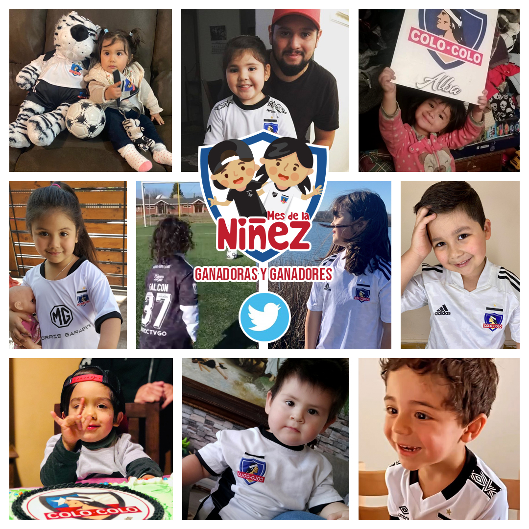 CSDColoColo's tweet photo. ¡TENEMOS GANADORES!  

Aquí están los 20 ganadores y ganadoras del sorteo #NiñezColocolina, gracias a todos por compartir sus recuerdos y las imágenes de sus albitos y albitas.   Nos contactaremos por DM con cada uno de ustedes para coordinar el envío de los premios. https://t.co/Gs0Ve7DLSP