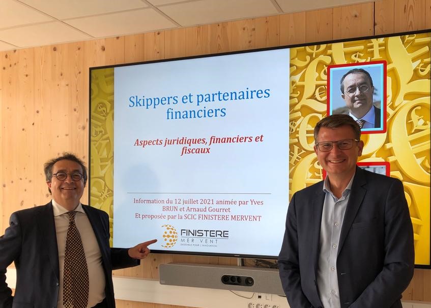 📢 Le 12/07 dernier, Finistère Mer Vent proposait sa première session d’expertise  : « Relations entre skippers et partenaires : aspect financier, juridique, fiscal ».

🎙️ Yves Brun (Ouest Conseils Audit) et Arnaud Gourret, directeur <a href="/FILIEREMERCA29/">FILIEREMER CRCA29</a> 

#Nautisme #Expertise