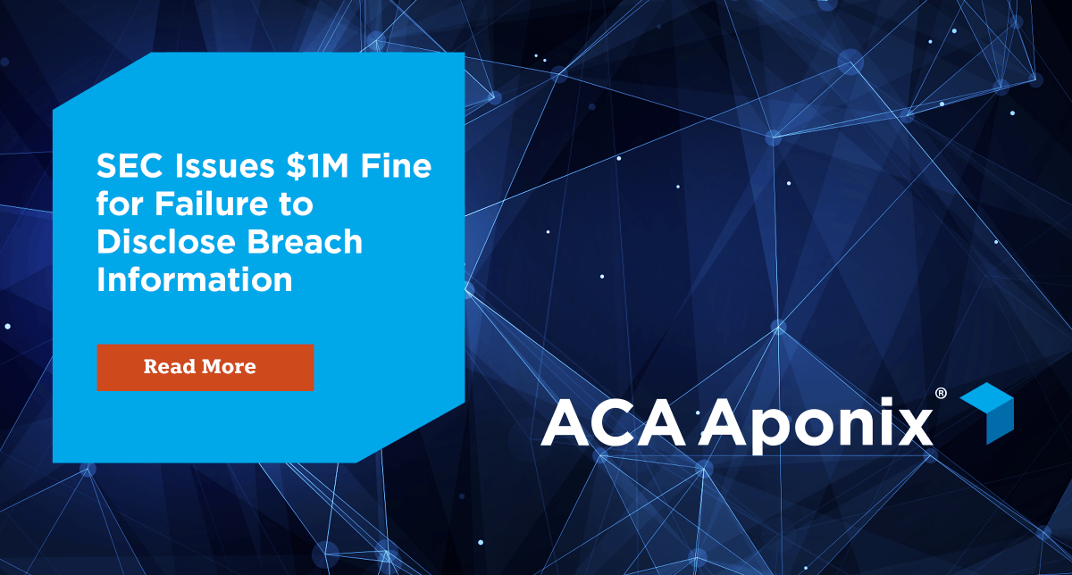 AponixFT's tweet image. The SEC recently fined a company for providing misleading information about a #breach. This fine serves a warning for companies to protect themselves against #cyber incidents, and to fully disclose information about #cyberattacks if they occur. Learn more: bit.ly/2XDD0yr