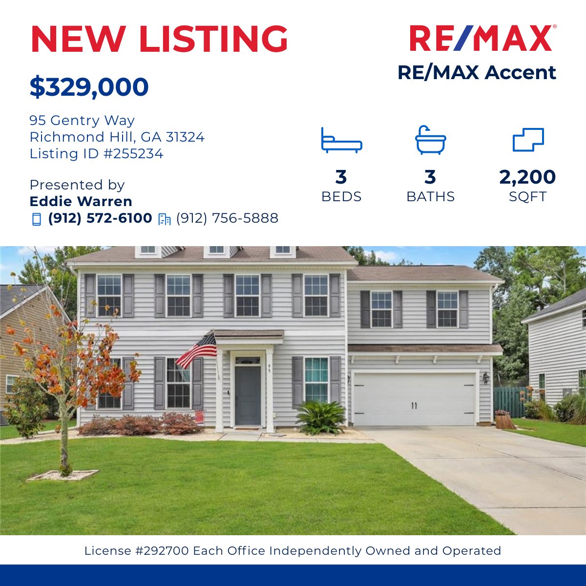 Beautiful home at 95 Gentry Way, Richmond Hill, GA 31324 for sale. Call me to learn more  (912) 756-5888.

Click here for details:
remax.com/GA/RICHMOND-HI…