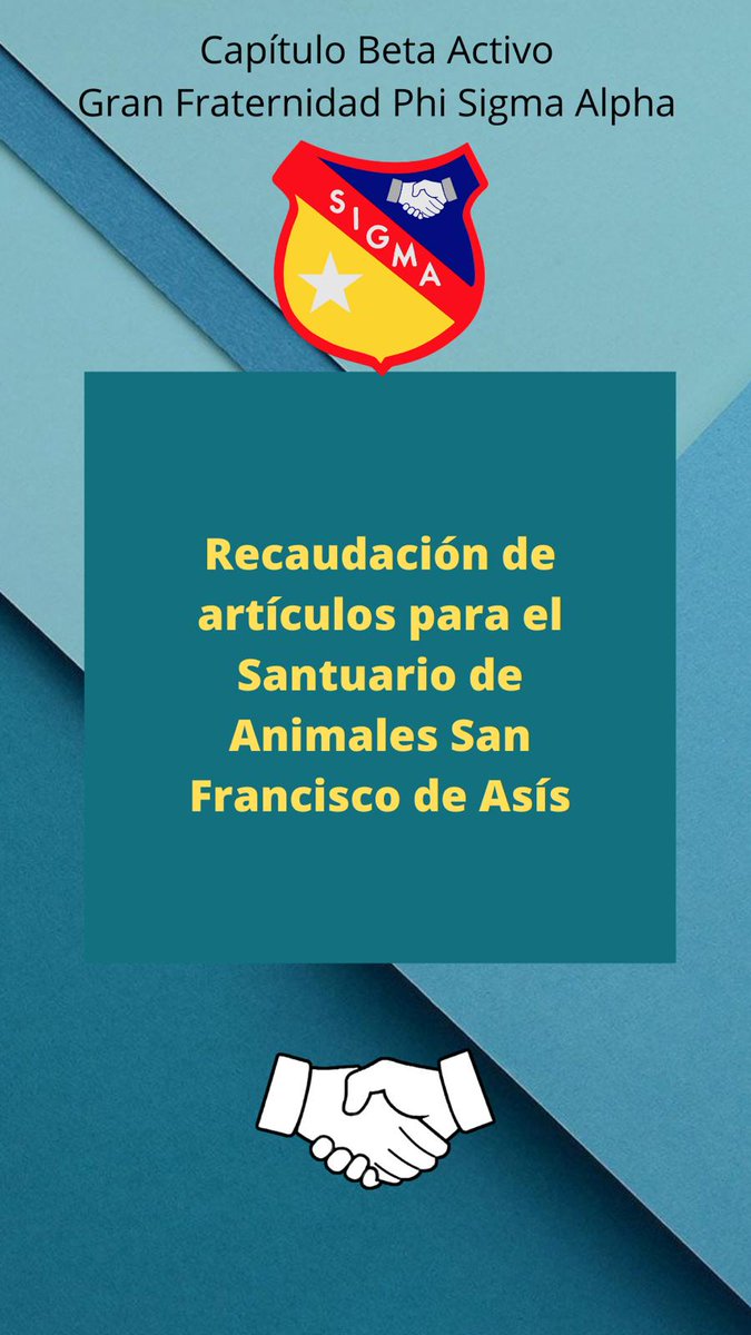 SigmaBActivo's tweet photo. Nuestro capítulo se encuentra recolectando artículos para donarlos al Santuario San Francisco de Asís. Pueden cooperar donando los artículos mencionados o pueden realizar una aportación a través de ATH móvil. 
Se estarán aceptando donaciones hasta el jueves 26 de agosto. https://t.co/c6nm8SHk49