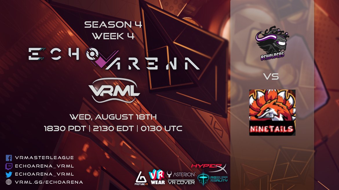 djinnx's tweet photo. Don't forget @TeamBeholders has a #vrml Match today at 6:30pm PDT against Ninetails!
#echoarena #teambeholders #vrsports #esports #vr #season4
(link) https://t.co/Ba8N1Mdt8X
@EchoArena_VRML https://t.co/f8xEfOzOzo