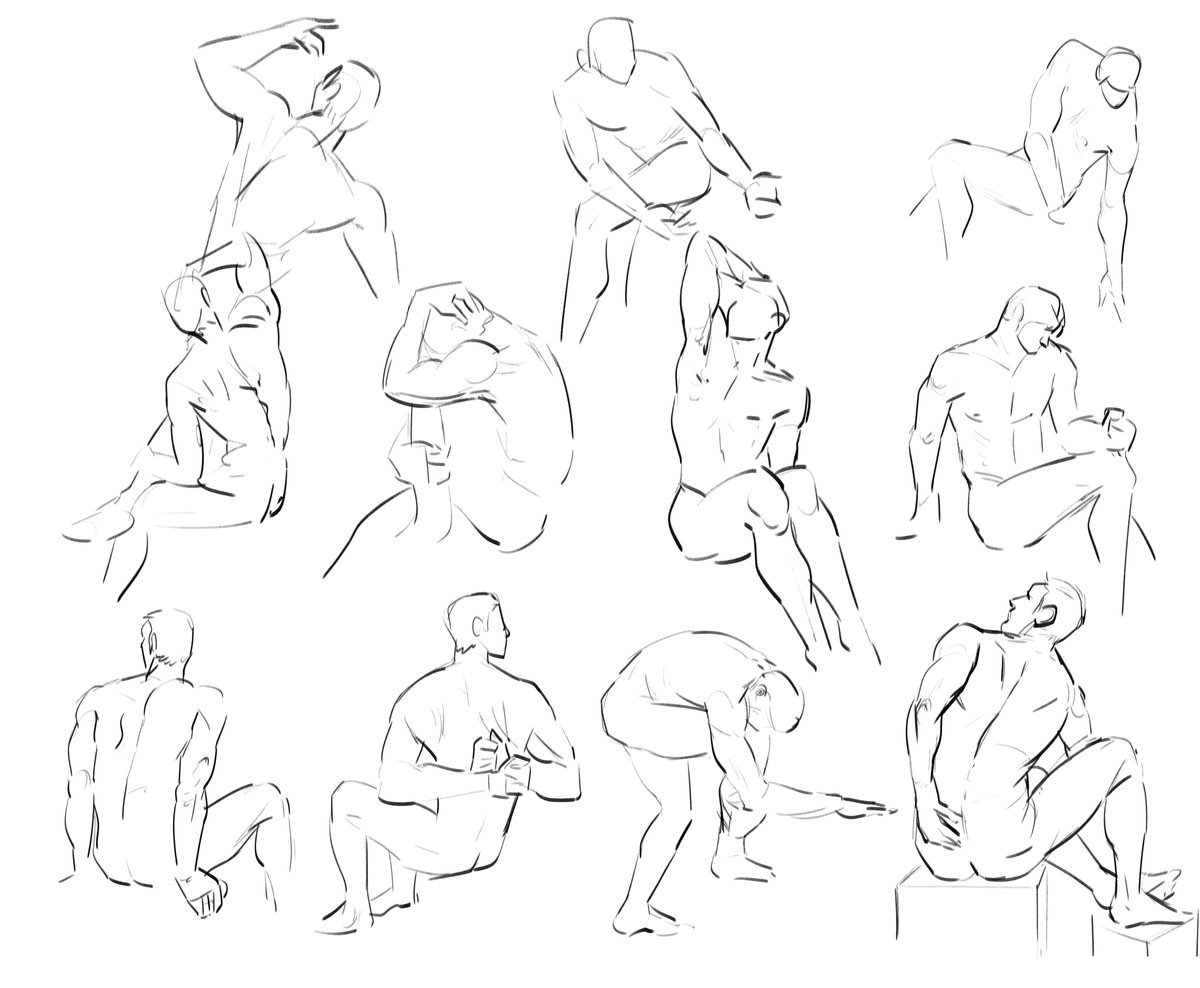 today's figure drawing practice. 