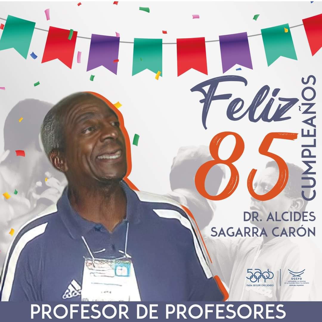 #Cuba 🇨🇺Orgullosos los jóvenes de la Universidad del @deporte_cubano quienes queremos felicitar a Dr.C. AlcidesSagarra en sus 85 años de vida. Fundador de la Escuela Cubana de boxeo cantera de grandes deportistas de nuestro #Pais #SomosCuba #SomosContinuidad @CMontiller