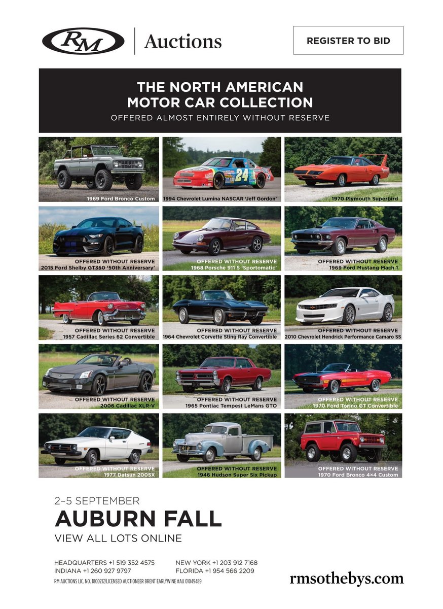 BIG NEWS! Introducing The NAMC Collection for <a href="/rmsothebys/">RM Sotheby's</a> presented at Auburn Auction park 🔗 Link in bio #RMAuctions #RMAuburnFall #AuburnFall