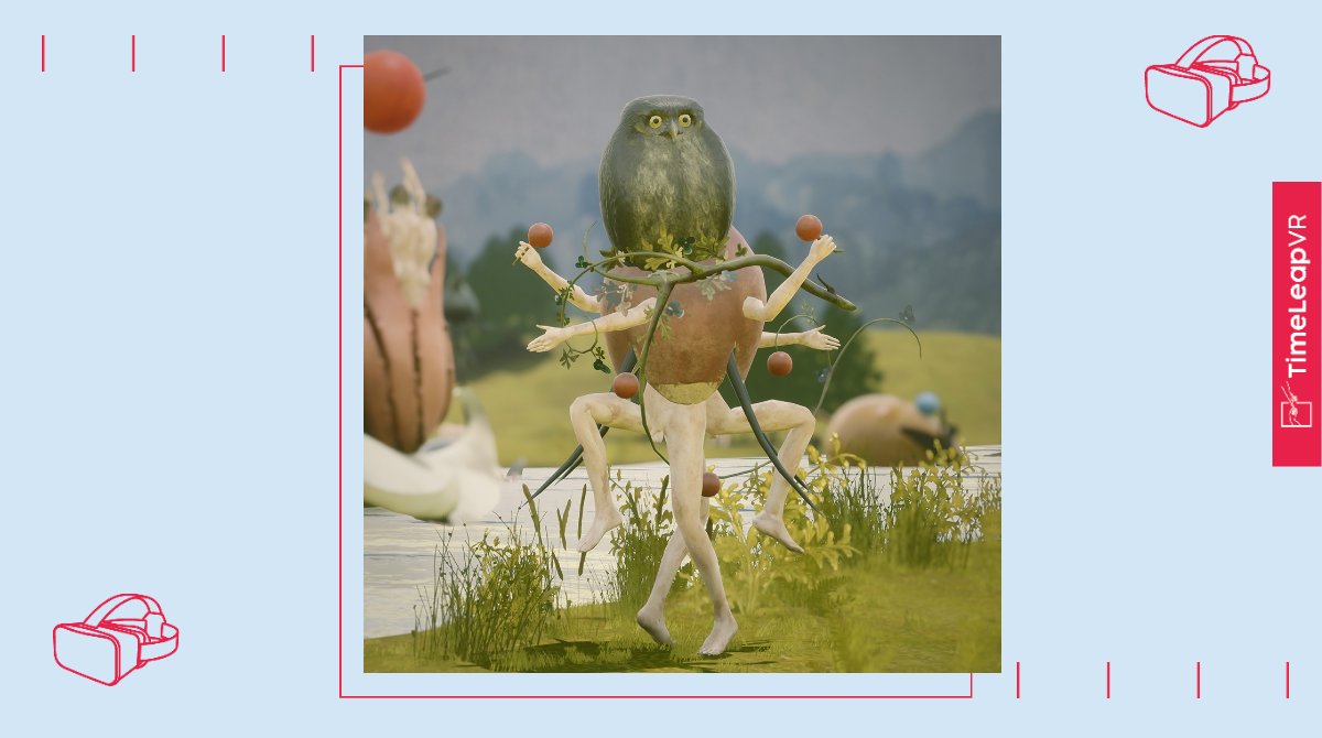 TimeLeapVR's tweet photo. Fühlst du dich auch manchmal überfordert, weil du zu viele Aufgaben auf einmal zu erledigen hast? 👨‍💻 🕑 🤯 
Dann geht es dir nicht anders als unsererem tanzenden Eulenmann aus unserer Virtual Reality Anwendung DelightfulGardenVR. 💃🦉🕺 
#multitasking #takeabreak https://t.co/rmijmK1not