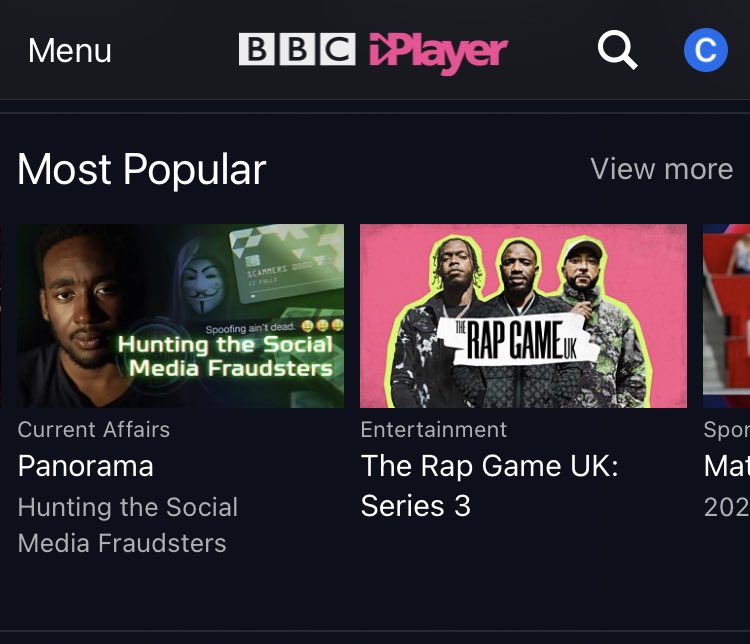KuriousKaf's tweet photo. On the most popular list in @BBCiPlayer. Thanks so much to everyone who’s watching. And thank you all for the kind words. Big s/o producer extraordinaire @MattBardo who did a lot of the heavy lifting https://t.co/PKWPZWGlYk