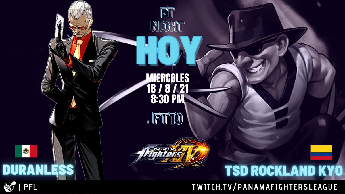 PanamaFighters's tweet photo. Se ha formado una polémica sobre QUIEN es el mejor (please insert character) y hoy vamos a empezar a resolver eso.
Hoy el #FTNight by PFL es PURO KOF!!!
Duranless vs RocklandKyo
🇲🇽🤜💥🤛🇨🇴
OnJoe vs Chueko
🇨🇷🤜💥🤛🇲🇽
Luego cerramos la noche con un Ring Abierto FT5! https://t.co/MGycNCHN6o