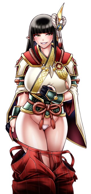 ヒノエ姉さま塗り終わった。そしてまた謎の黒ギャル化。 