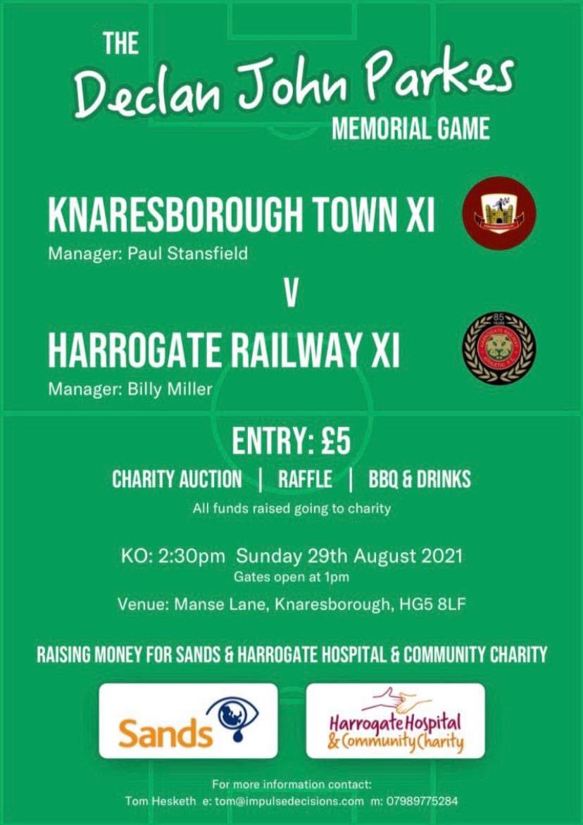 Simon Parkes (@simon284) on Twitter photo Entertainment confirmed: Afternoon of football โฝ๏ธโ
DJ ๐ผโ
Singer ๐คโ
Small and large child bouncy castles ๐ฐโ
Ice Cream Van ๐ฆโ
indoor & outdoor bar๐ท๐ป๐พโ
BBQ ๐๐ญโ
Raffle with amazing prizes ๐ฅโ
Auction ๐คโ
<a href="/KnaresboroughFC/">Knaresborough Town AFC</a> <a href="/THERAILFC/">Harrogate Railway Athletic FC</a>
uk.virginmoneygiving.com/SomeoneSpecialโฆ Entertainment confirmed: Afternoon of football โฝ๏ธโ
DJ ๐ผโ
Singer ๐คโ
Small and large child bouncy castles ๐ฐโ
Ice Cream Van ๐ฆโ
indoor & outdoor bar๐ท๐ป๐พโ
BBQ ๐๐ญโ
Raffle with amazing prizes ๐ฅโ
Auction ๐คโ
<a href="/KnaresboroughFC/">Knaresborough Town AFC</a> <a href="/THERAILFC/">Harrogate Railway Athletic FC</a>
uk.virginmoneygiving.com/SomeoneSpecialโฆ