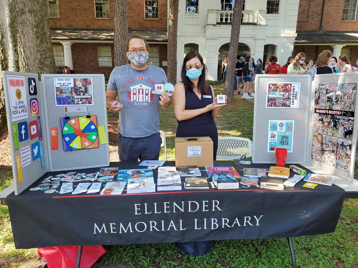 NichollsLibrary's tweet image. Hanging out at Welcime Back Day. Stop by for some cool prizes &amp;amp; great library talk! 10-1:30 in the quad

#NichollsLibrary #ColonelFest