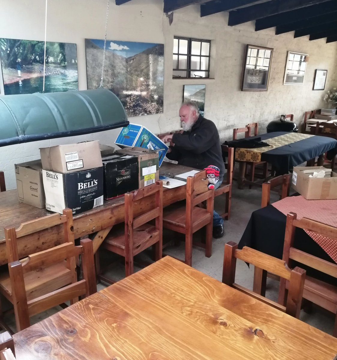 Dave busy with Old Papers. Work never finishes.