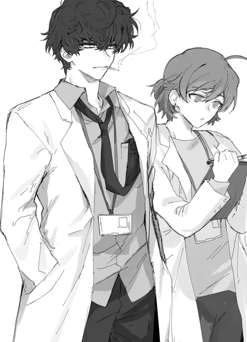 白衣……着る……バディ……🥼 