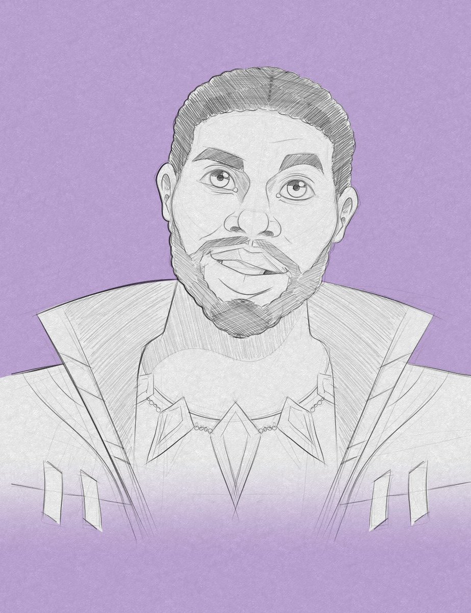 owenoak95art's tweet photo. T'Challa 

#Marvel #WhatIf #TChalla #StarLord #ChadwickBoseman #Sketch #Portrait https://t.co/65fBQoV7kA